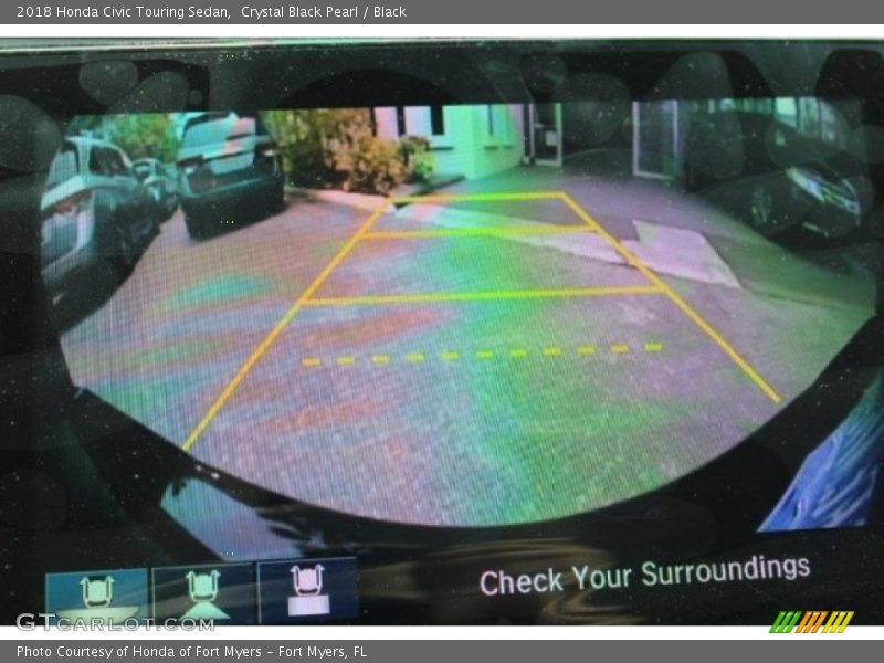 Crystal Black Pearl / Black 2018 Honda Civic Touring Sedan