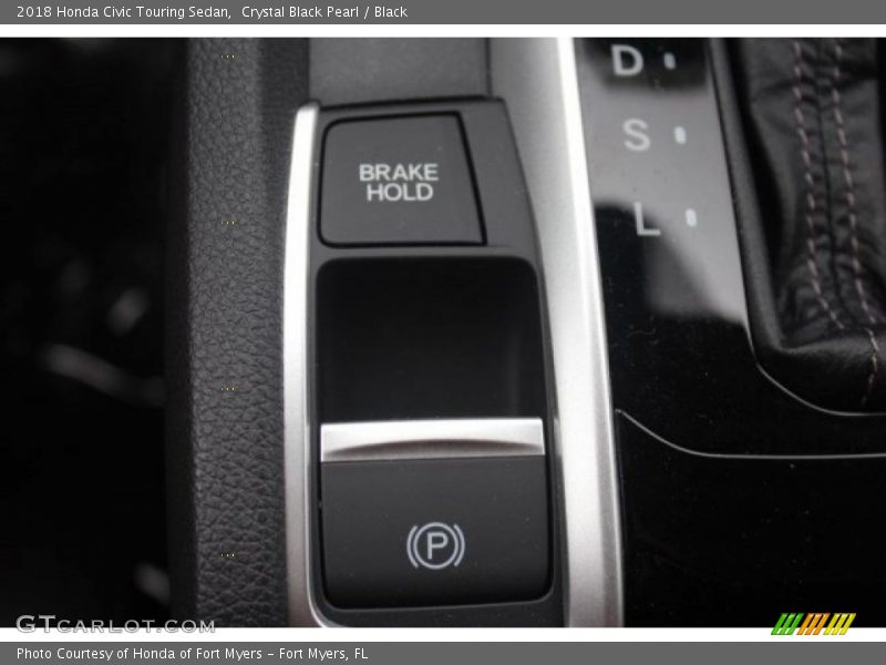 Crystal Black Pearl / Black 2018 Honda Civic Touring Sedan