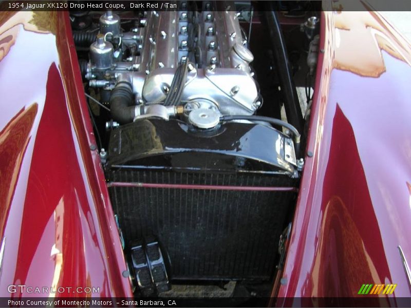 Dark Red / Tan 1954 Jaguar XK120 Drop Head Coupe