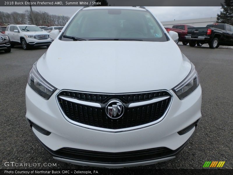 Summit White / Shale 2018 Buick Encore Preferred AWD