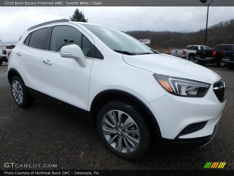 Summit White / Shale 2018 Buick Encore Preferred AWD