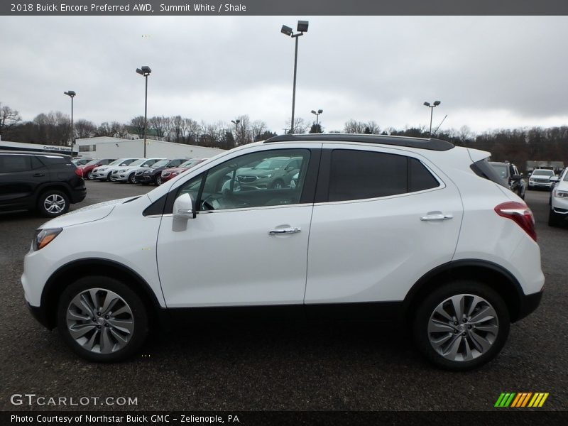 Summit White / Shale 2018 Buick Encore Preferred AWD