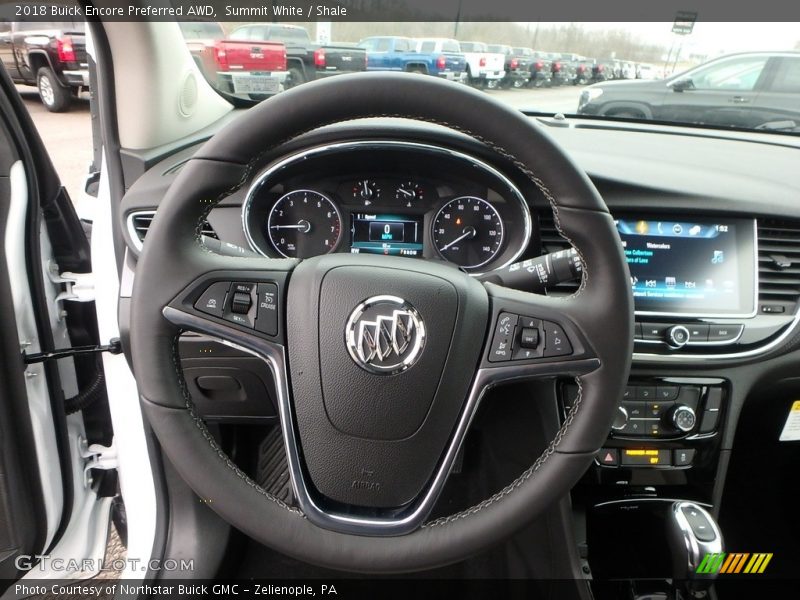 Summit White / Shale 2018 Buick Encore Preferred AWD