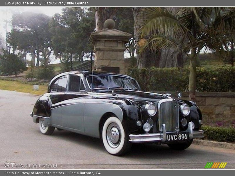 Black/Silver / Blue Leather 1959 Jaguar Mark IX
