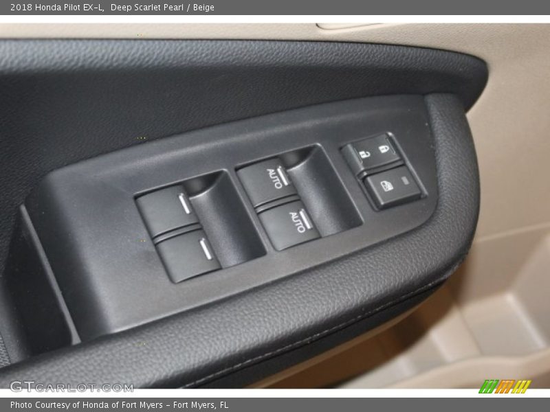 Deep Scarlet Pearl / Beige 2018 Honda Pilot EX-L