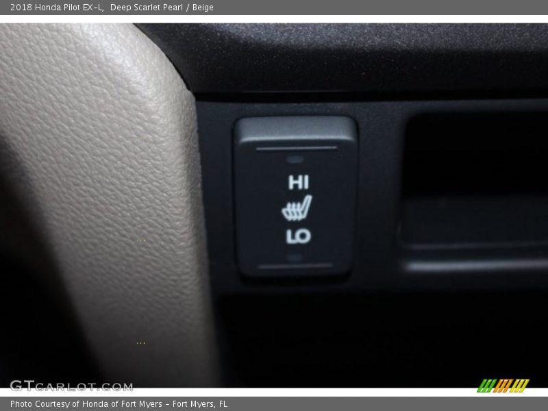 Deep Scarlet Pearl / Beige 2018 Honda Pilot EX-L