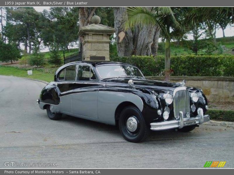 Black/Silver / Blue Leather 1959 Jaguar Mark IX