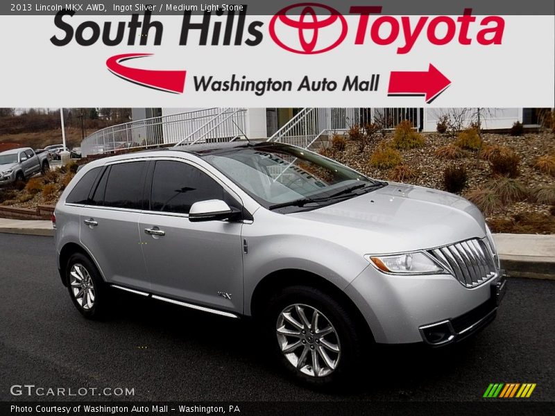 Ingot Silver / Medium Light Stone 2013 Lincoln MKX AWD