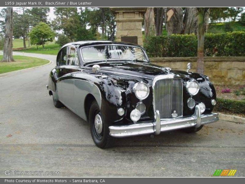 Black/Silver / Blue Leather 1959 Jaguar Mark IX