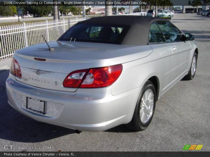 Bright Silver Metallic / Dark Slate Gray/Light Slate Gray 2008 Chrysler Sebring LX Convertible