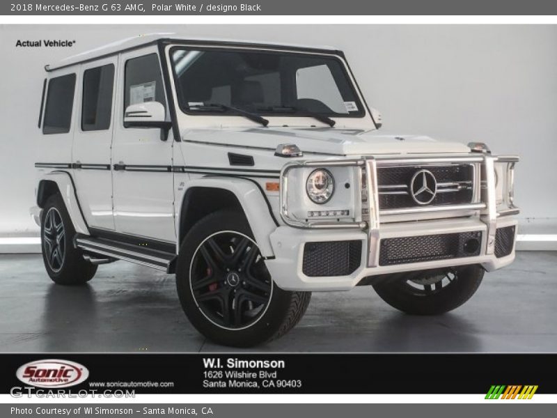 Polar White / designo Black 2018 Mercedes-Benz G 63 AMG