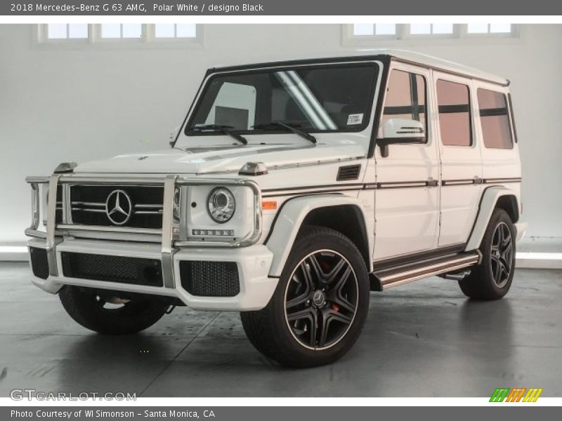 Polar White / designo Black 2018 Mercedes-Benz G 63 AMG