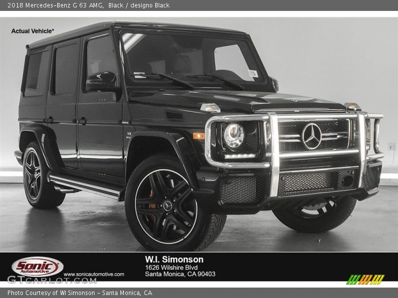 Black / designo Black 2018 Mercedes-Benz G 63 AMG
