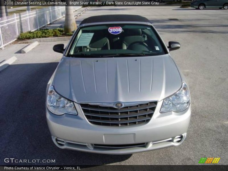 Bright Silver Metallic / Dark Slate Gray/Light Slate Gray 2008 Chrysler Sebring LX Convertible