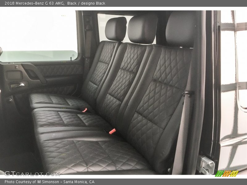 Rear Seat of 2018 G 63 AMG