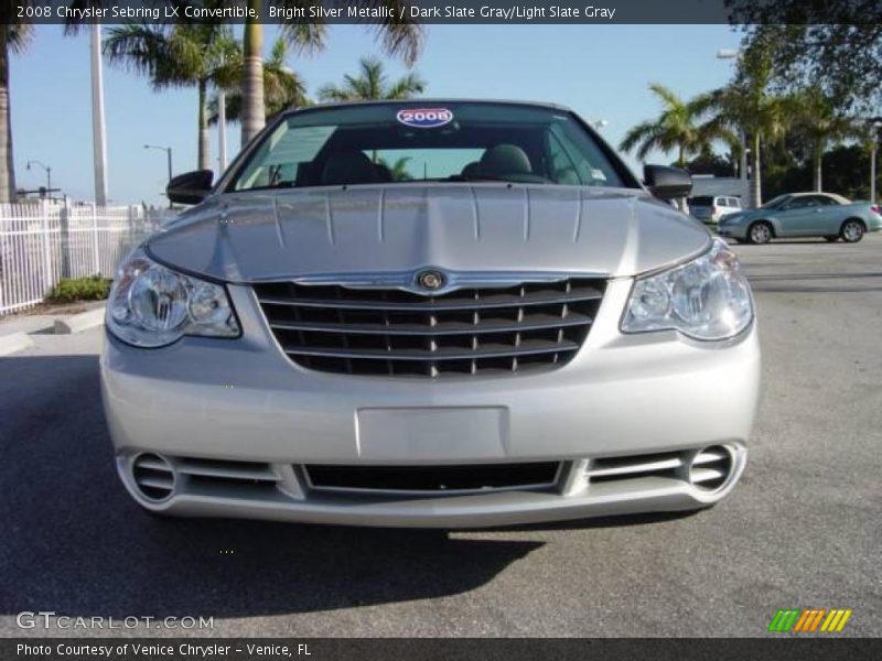 Bright Silver Metallic / Dark Slate Gray/Light Slate Gray 2008 Chrysler Sebring LX Convertible