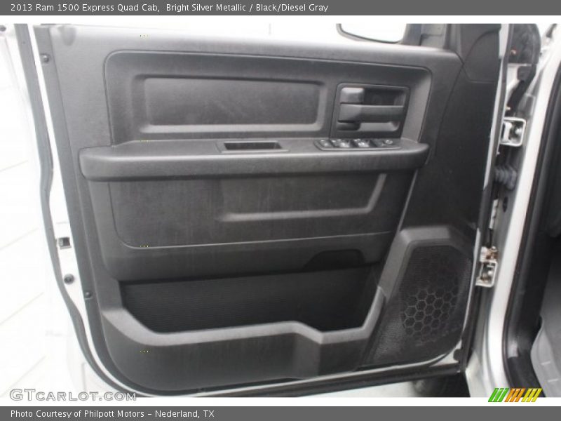 Bright Silver Metallic / Black/Diesel Gray 2013 Ram 1500 Express Quad Cab