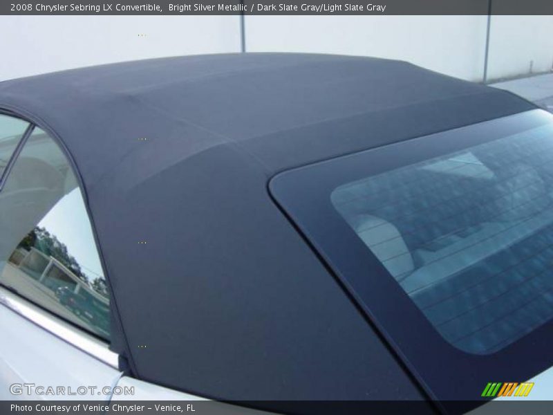 Bright Silver Metallic / Dark Slate Gray/Light Slate Gray 2008 Chrysler Sebring LX Convertible