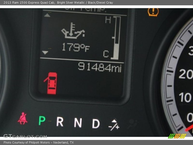 Bright Silver Metallic / Black/Diesel Gray 2013 Ram 1500 Express Quad Cab