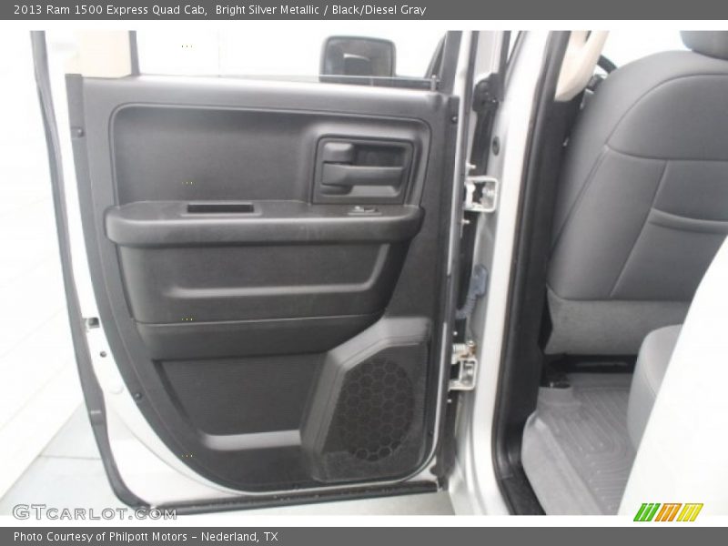 Bright Silver Metallic / Black/Diesel Gray 2013 Ram 1500 Express Quad Cab