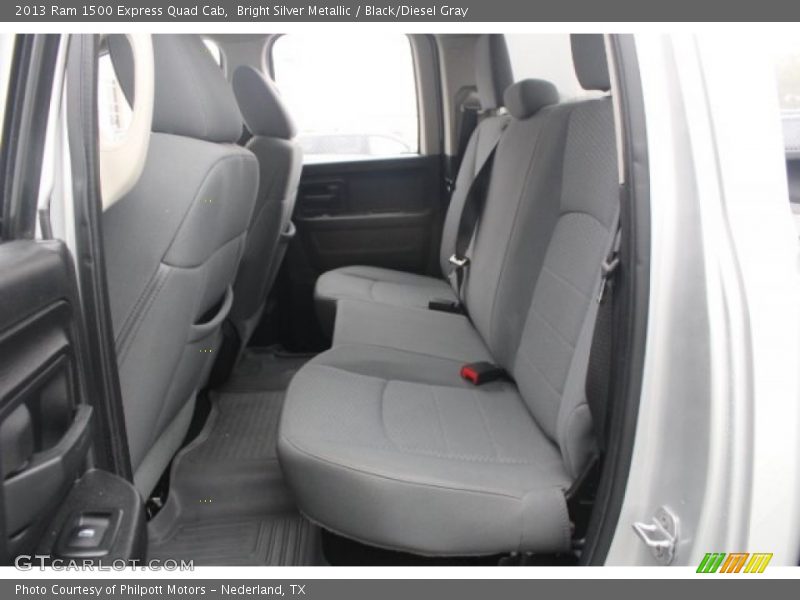 Bright Silver Metallic / Black/Diesel Gray 2013 Ram 1500 Express Quad Cab