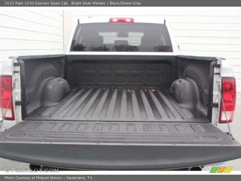 Bright Silver Metallic / Black/Diesel Gray 2013 Ram 1500 Express Quad Cab