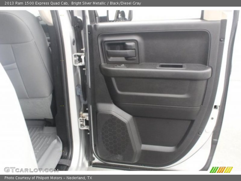 Bright Silver Metallic / Black/Diesel Gray 2013 Ram 1500 Express Quad Cab