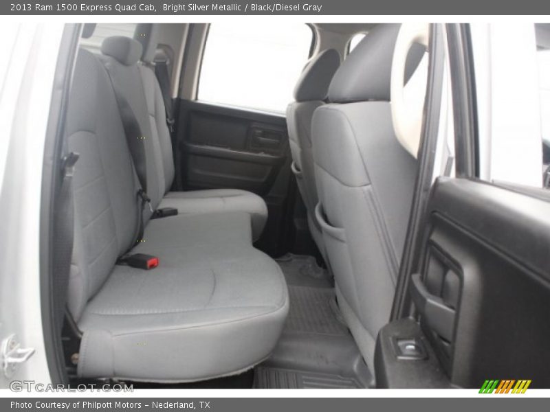 Bright Silver Metallic / Black/Diesel Gray 2013 Ram 1500 Express Quad Cab