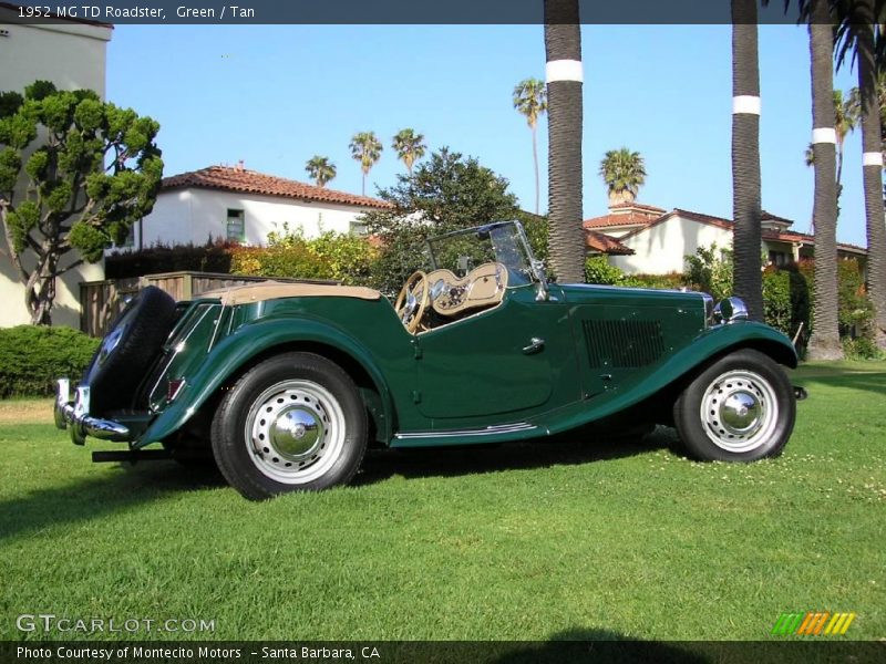 Green / Tan 1952 MG TD Roadster