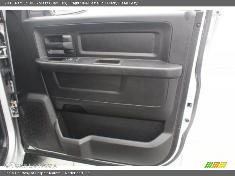 Bright Silver Metallic / Black/Diesel Gray 2013 Ram 1500 Express Quad Cab