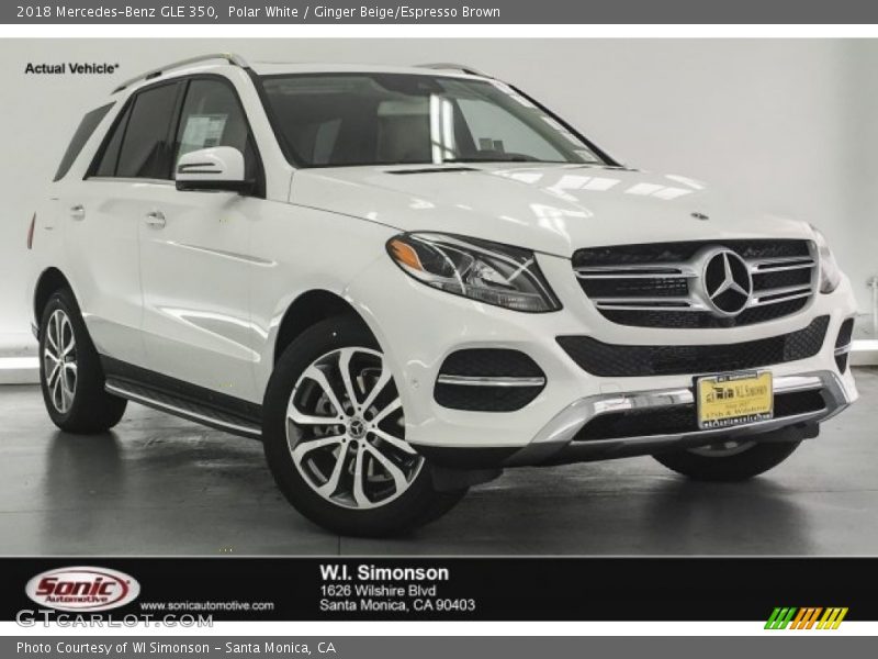 Polar White / Ginger Beige/Espresso Brown 2018 Mercedes-Benz GLE 350
