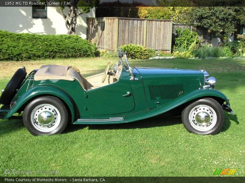 Green / Tan 1952 MG TD Roadster