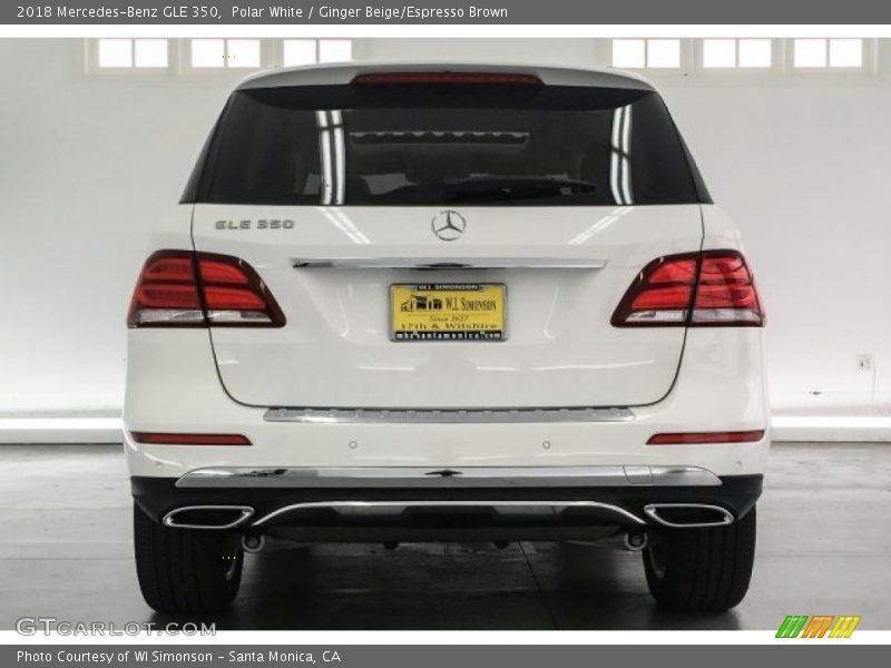 Polar White / Ginger Beige/Espresso Brown 2018 Mercedes-Benz GLE 350