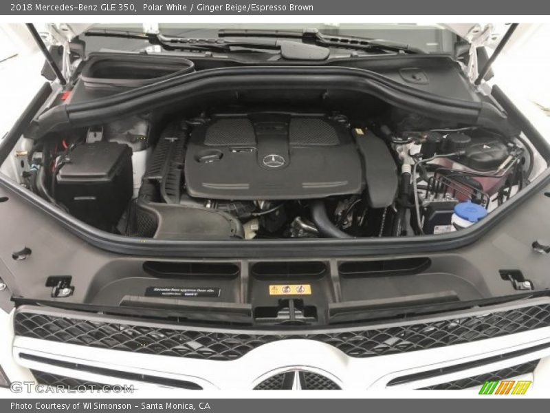 Polar White / Ginger Beige/Espresso Brown 2018 Mercedes-Benz GLE 350