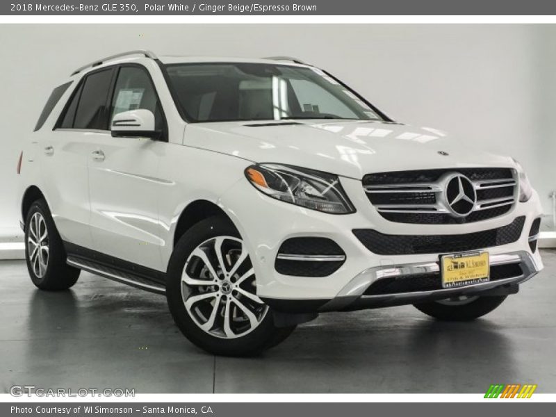 Polar White / Ginger Beige/Espresso Brown 2018 Mercedes-Benz GLE 350