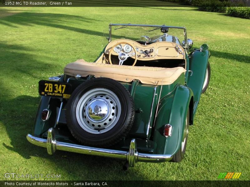 Green / Tan 1952 MG TD Roadster