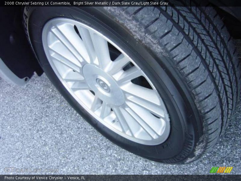 Bright Silver Metallic / Dark Slate Gray/Light Slate Gray 2008 Chrysler Sebring LX Convertible
