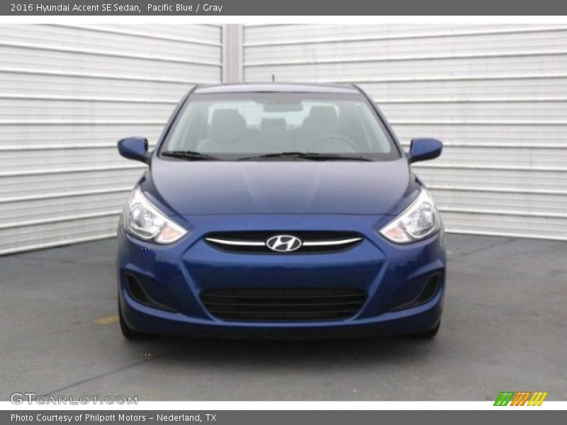 Pacific Blue / Gray 2016 Hyundai Accent SE Sedan