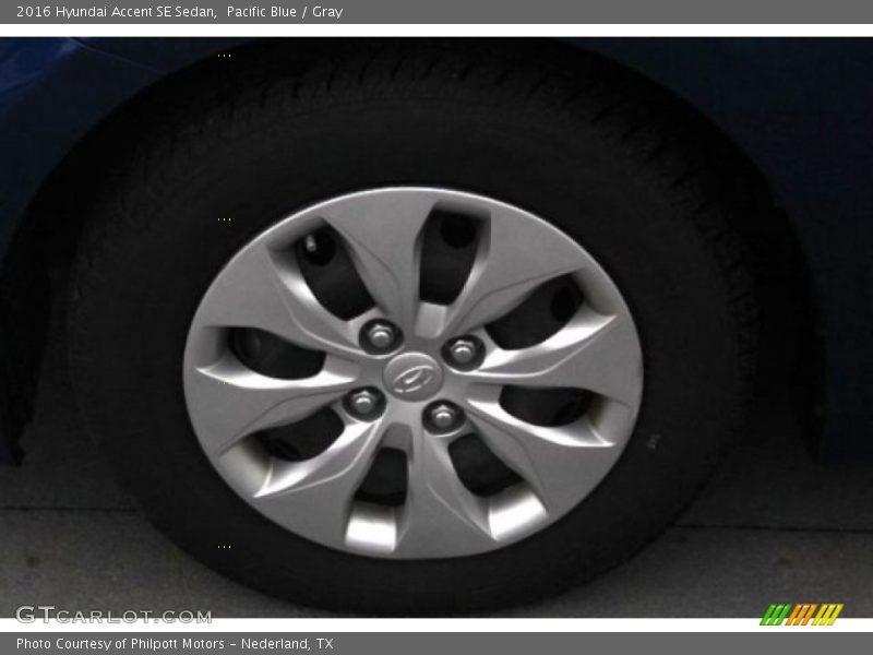 Pacific Blue / Gray 2016 Hyundai Accent SE Sedan