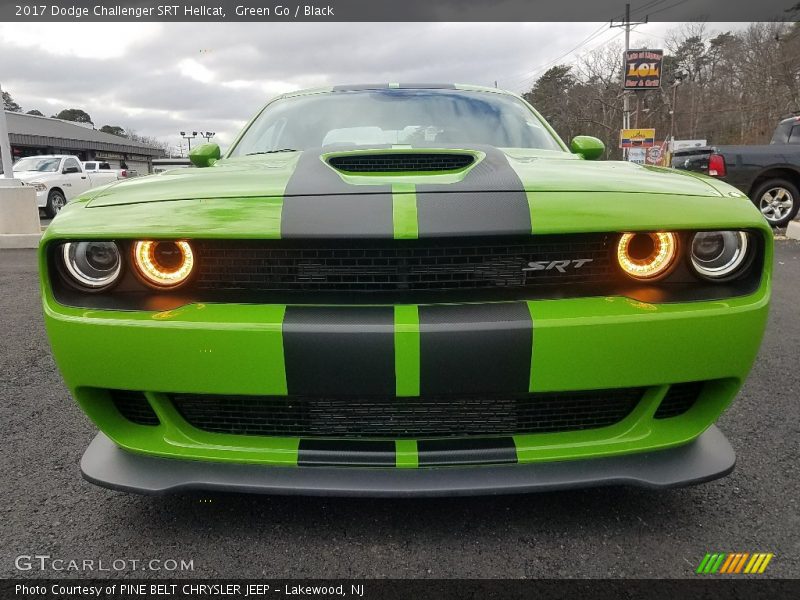 Green Go / Black 2017 Dodge Challenger SRT Hellcat