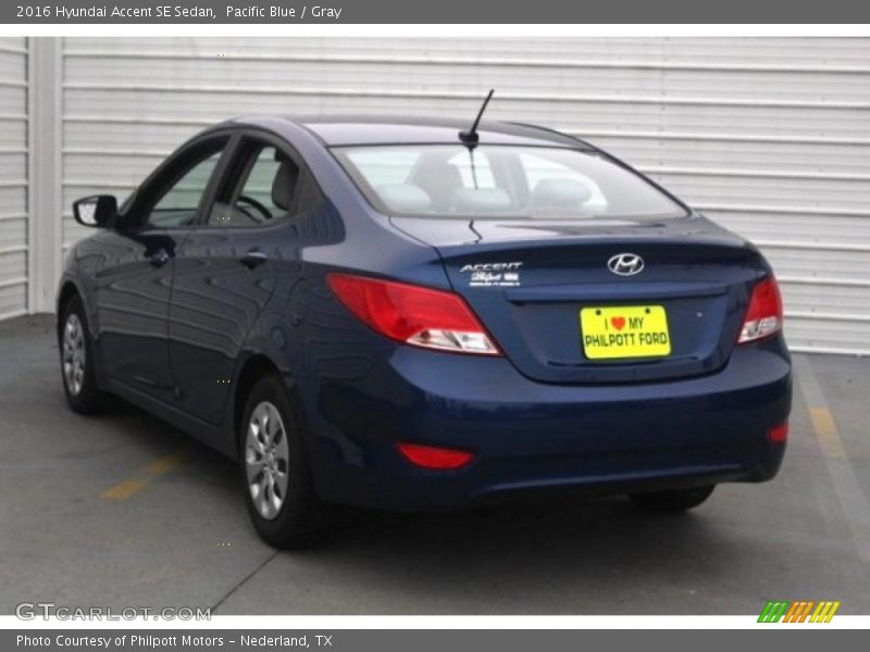 Pacific Blue / Gray 2016 Hyundai Accent SE Sedan