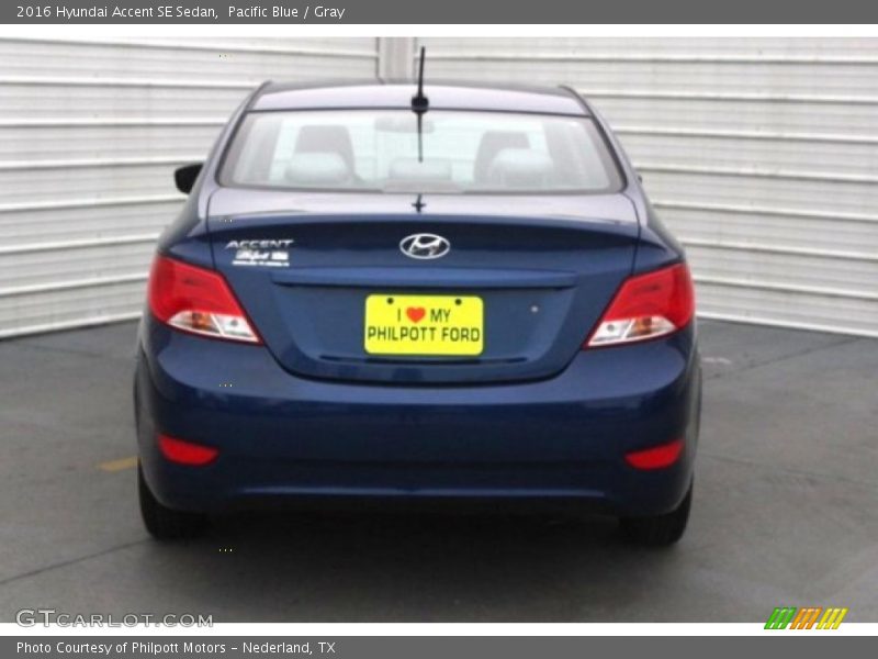 Pacific Blue / Gray 2016 Hyundai Accent SE Sedan