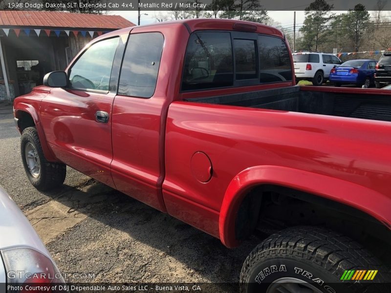 Metallic Red / Mist Gray 1998 Dodge Dakota SLT Extended Cab 4x4