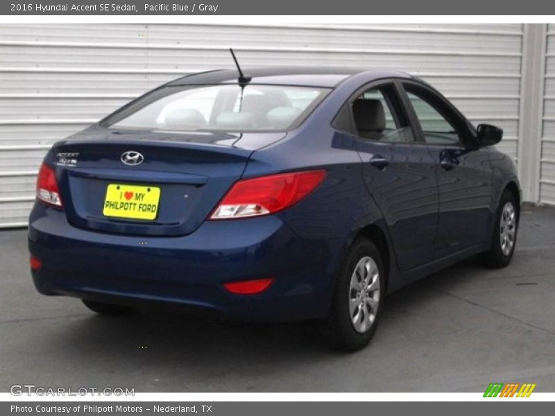 Pacific Blue / Gray 2016 Hyundai Accent SE Sedan