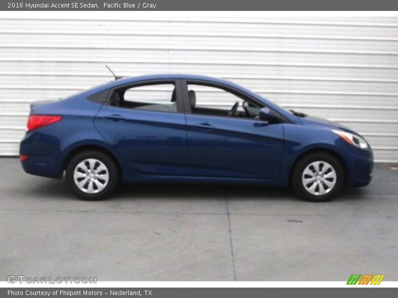 Pacific Blue / Gray 2016 Hyundai Accent SE Sedan