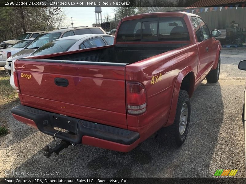 Metallic Red / Mist Gray 1998 Dodge Dakota SLT Extended Cab 4x4