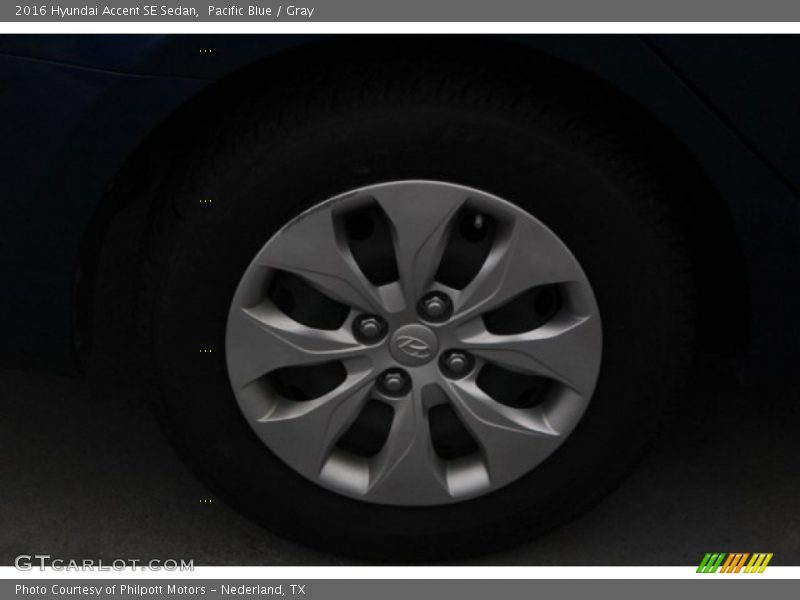 Pacific Blue / Gray 2016 Hyundai Accent SE Sedan