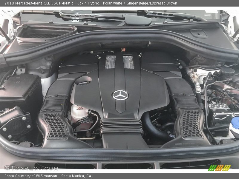 Polar White / Ginger Beige/Espresso Brown 2018 Mercedes-Benz GLE 550e 4Matic Plug-In Hybrid