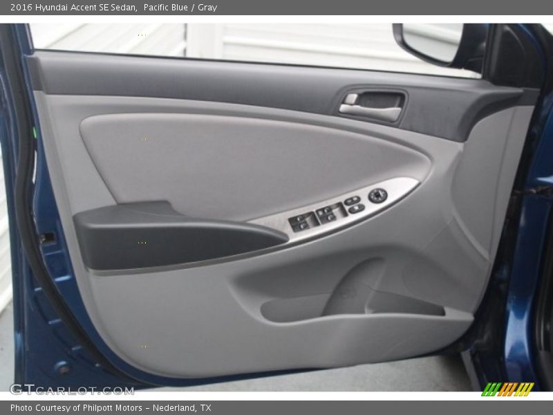 Pacific Blue / Gray 2016 Hyundai Accent SE Sedan