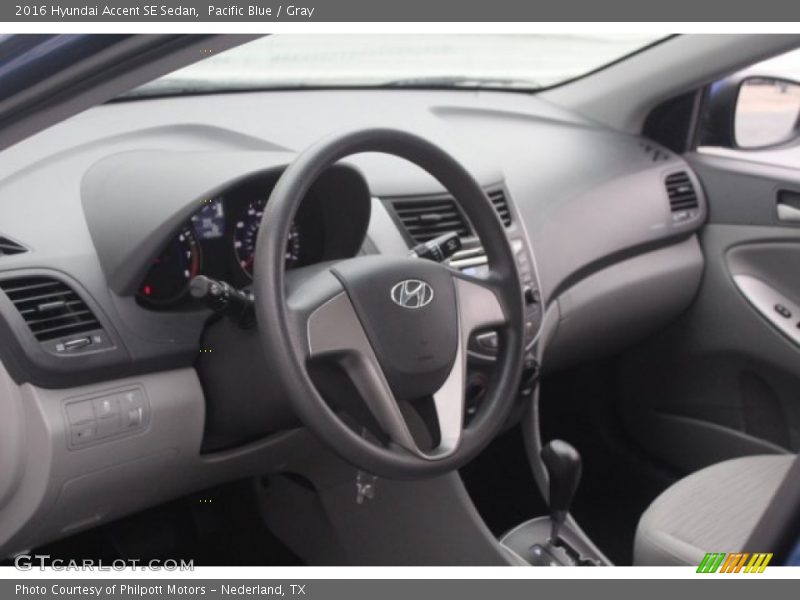 Pacific Blue / Gray 2016 Hyundai Accent SE Sedan